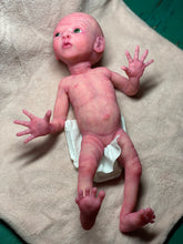 Load image into Gallery viewer, CUSTOM Prototype full body Silicone premature baby doll Amelia (baby girl ) in soft blend with armatures
