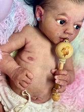 Load image into Gallery viewer, CUSTOM Full body silicone baby girl Zinzi with armatures &amp; HAIR
