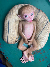 Load image into Gallery viewer, Full body silicone baby monkey Bibi in super soft marshmallow blend

