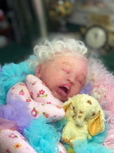 Load image into Gallery viewer, AVAILABLE PROTOTYPE silicone cuddle baby doll Romy soft blend platinum cure silicone WITH HAIR
