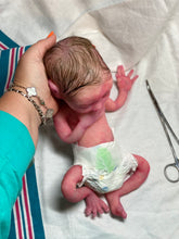 Load image into Gallery viewer, AVAILABLE Full body silicone baby girl crier 12&quot; ROOTED
