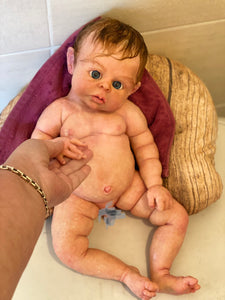 AVAILABLE Full body silicone baby boy Ryan in soft blend