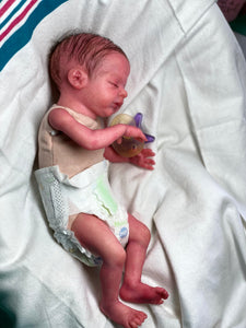 AVAILABLE Rooted Reborn premature baby Promise by Marita Winters