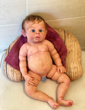 Load image into Gallery viewer, AVAILABLE Full body silicone baby boy Ryan in soft blend
