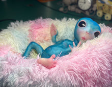 Load image into Gallery viewer, CUSTOM BLUE Full body silicone fantasy alien baby (girl/ boy/ non gender)
