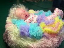 Load image into Gallery viewer, AVAILABLE PROTOTYPE silicone cuddle baby doll Romy soft blend platinum cure silicone WITH HAIR

