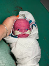 Load image into Gallery viewer, CUSTOM PROTOTYPE silicone cuddle baby Amelia in soft blend (including non gender silicone tummy plate)
