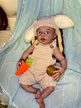 Load image into Gallery viewer, AVAILABLE Full body silicone baby boy Blu’ with armatures WITH HAIR
