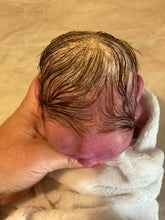 Load image into Gallery viewer, CUSTOM Full body silicone baby boy crier 12&quot; ROOTED
