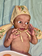 Load image into Gallery viewer, AVAILABLE Full body silicone baby boy Blu’ with armatures WITH HAIR
