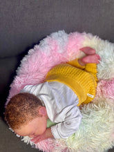 Load image into Gallery viewer, AVAILABLE silicone baby doll Romy soft blend platinum cure silicone WITH HAIR (Copy)

