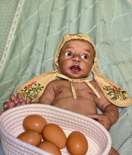 Load image into Gallery viewer, AVAILABLE Full body silicone baby boy Blu’ with armatures WITH HAIR
