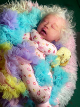 Load image into Gallery viewer, AVAILABLE PROTOTYPE silicone cuddle baby doll Romy soft blend platinum cure silicone WITH HAIR
