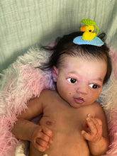 Load image into Gallery viewer, CUSTOM Full body silicone baby girl Zinzi with armatures &amp; HAIR
