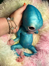 Load image into Gallery viewer, CUSTOM BLUE Full body silicone fantasy alien baby (girl/ boy/ non gender)
