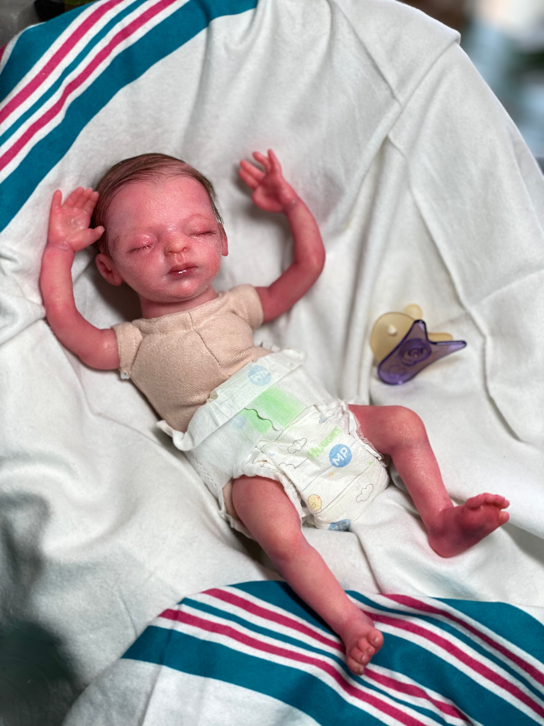 AVAILABLE Rooted Reborn premature baby Promise by Marita Winters