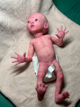 Load image into Gallery viewer, CUSTOM Prototype full body Silicone premature baby doll Amelia (baby girl ) in soft blend with armatures
