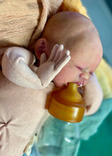 Load image into Gallery viewer, AVAILABLE PROTOTYPE silicone cuddle baby doll Romy soft blend platinum cure silicone WITH HAIR
