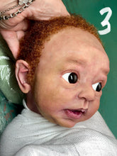 Load image into Gallery viewer, AVAILABLE Full body silicone baby boy Blu’ with armatures WITH HAIR
