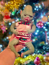 Load image into Gallery viewer, AVAILABLE Reborn fantasy vinyl baby Ozzy by Nadine Dolotova (Grinch / Werewolf / Elf inspired)
