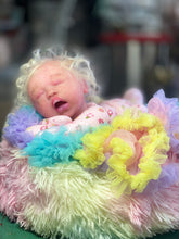 Load image into Gallery viewer, AVAILABLE PROTOTYPE silicone cuddle baby doll Romy soft blend platinum cure silicone WITH HAIR
