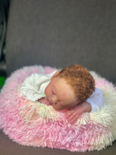 Load image into Gallery viewer, AVAILABLE silicone baby doll Romy soft blend platinum cure silicone WITH HAIR (Copy)
