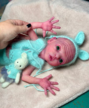 Load image into Gallery viewer, CUSTOM Prototype full body Silicone premature baby doll Amelia (baby girl ) in soft blend with armatures
