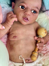 Load image into Gallery viewer, CUSTOM Full body silicone baby girl Zinzi with armatures &amp; HAIR
