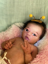 Load image into Gallery viewer, CUSTOM Full body silicone baby girl Zinzi with armatures &amp; HAIR
