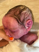 Load image into Gallery viewer, CUSTOM Full body silicone baby boy crier 12&quot; ROOTED
