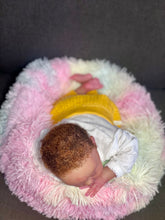 Load image into Gallery viewer, AVAILABLE silicone baby doll Romy soft blend platinum cure silicone WITH HAIR (Copy)
