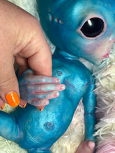 Load image into Gallery viewer, CUSTOM BLUE Full body silicone fantasy alien baby (girl/ boy/ non gender)
