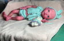 Load image into Gallery viewer, CUSTOM Prototype full body Silicone premature baby doll Amelia (baby girl ) in soft blend with armatures
