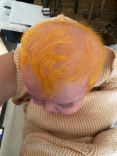 Load image into Gallery viewer, CUSTOM full body silicone kit Isabella sleeping in soft blend with hair
