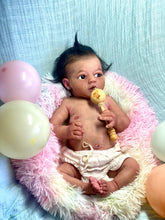 Load image into Gallery viewer, CUSTOM Full body silicone baby girl Zinzi with armatures &amp; HAIR
