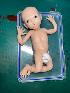 Custom Blank (unpainted) full body silicone premature baby girl kit Amelia (baby girl ) in soft blend