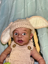Load image into Gallery viewer, AVAILABLE Full body silicone baby boy Blu’ with armatures WITH HAIR
