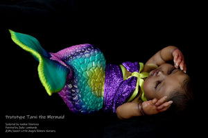 Reborn fantasy vinyl kit Tarni the mermaid by Nadine Dolotova