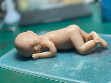 Load image into Gallery viewer, Custom Blank (unpainted) full body silicone mini kit Sallie (baby girl ) in soft blend
