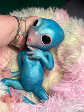 Load image into Gallery viewer, CUSTOM BLUE Full body silicone fantasy alien baby (girl/ boy/ non gender)
