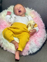 Load image into Gallery viewer, AVAILABLE silicone baby doll Romy soft blend platinum cure silicone WITH HAIR (Copy)
