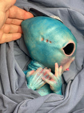 Load image into Gallery viewer, CUSTOM BLUE Full body silicone fantasy alien baby (girl/ boy/ non gender)
