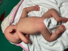 Load image into Gallery viewer, AVAILABLE full body silicone baby fairy LILA in soft blend BALD

