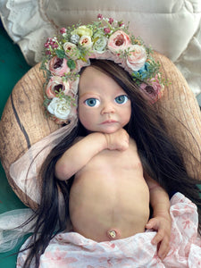 NOT AVAILABLE (price includes hair) full body silicone baby girl Charlotte