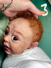 Load image into Gallery viewer, AVAILABLE Full body silicone baby boy Blu’ with armatures WITH HAIR
