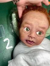 Load image into Gallery viewer, AVAILABLE Full body silicone baby boy Blu’ with armatures WITH HAIR
