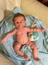 Load image into Gallery viewer, AVAILABLE Full body silicone baby boy Ryan in soft blend
