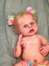 Load image into Gallery viewer, AVAILABLE Full body silicone baby girl Rihanna in soft blend
