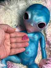 Load image into Gallery viewer, CUSTOM BLUE Full body silicone fantasy alien baby (girl/ boy/ non gender)
