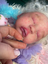 Load image into Gallery viewer, AVAILABLE PROTOTYPE silicone cuddle baby doll Romy soft blend platinum cure silicone WITH HAIR
